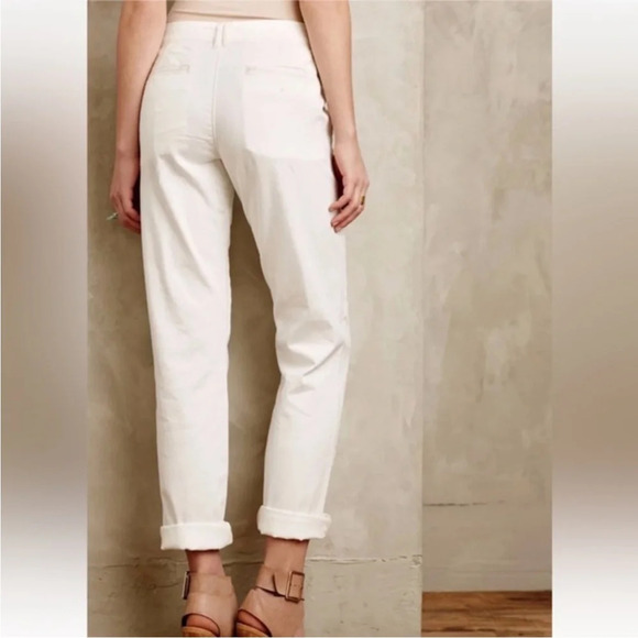 Pilcro Hyphen Creamy  White Chino Pants, size 27 - Picture 2 of 13